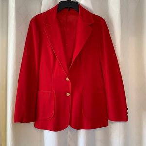 Red woman’s blazer